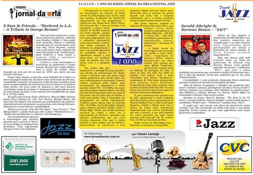 1 ano da Rádio Jornal da Orla/Digital Jazz